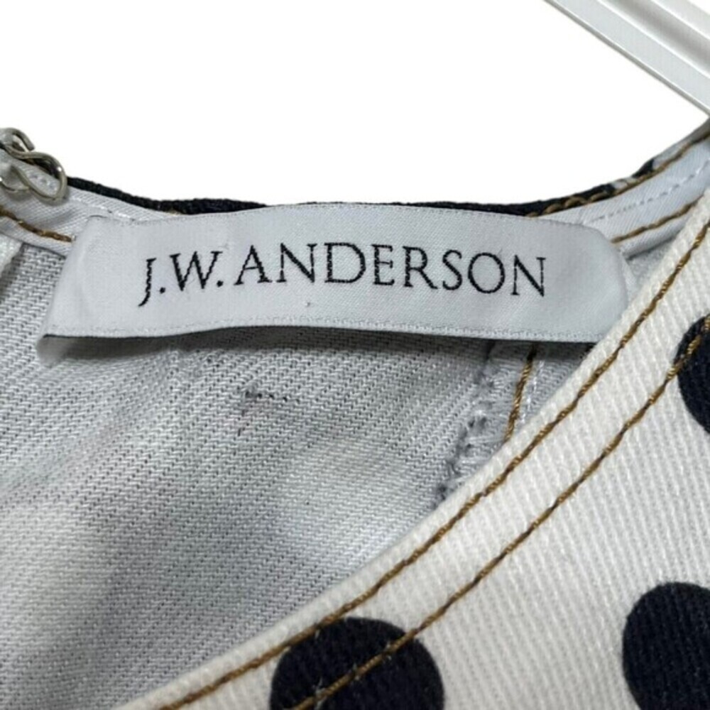 J.W. Anderson Polka Dot Denim Dress Women’s‎ Size 4 Multicolor A-Line Shift - Picture 7 of 13